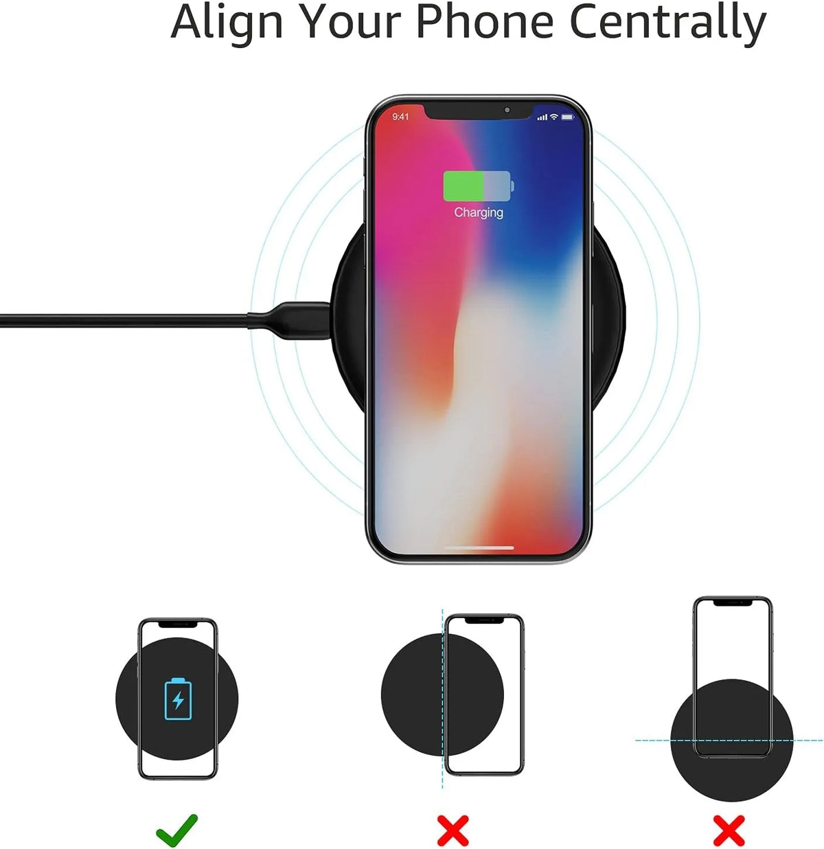 Chargeur Sans Fil Rapide Ultra-Fin