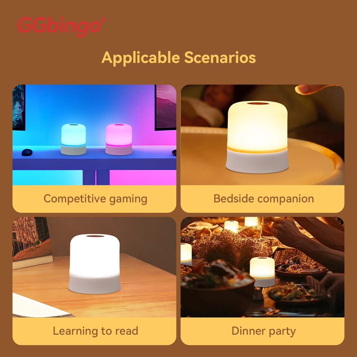 Lampe d'Ambiance Tactile Rechargeable