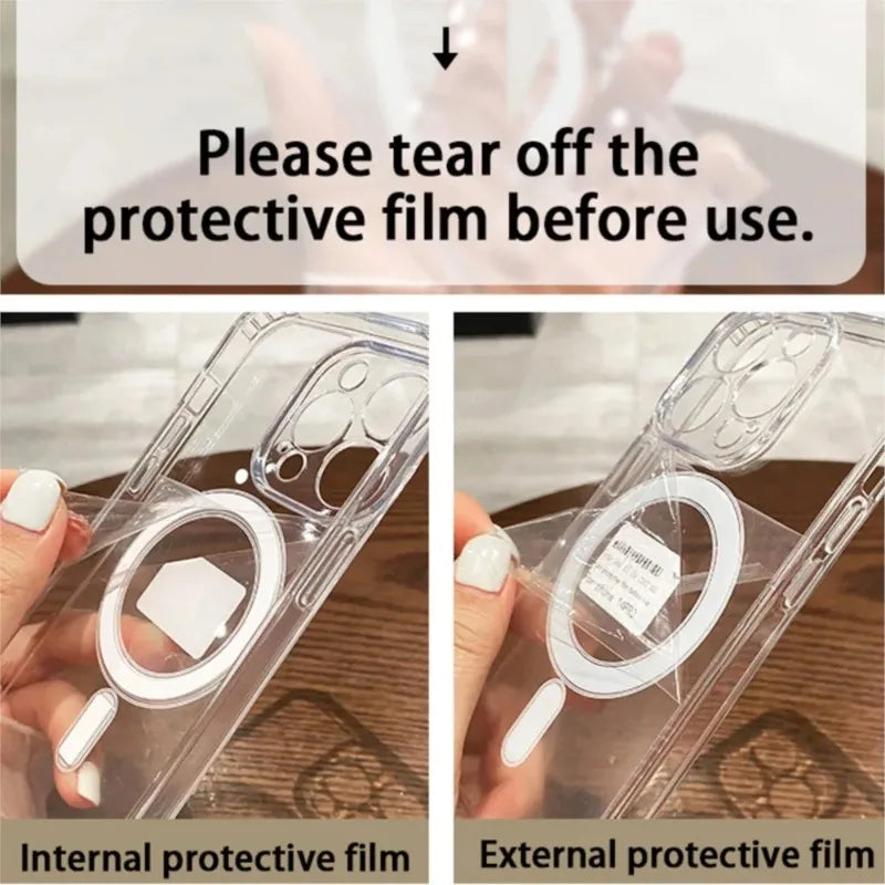 Coque Magnétique Transparente pour iPhone