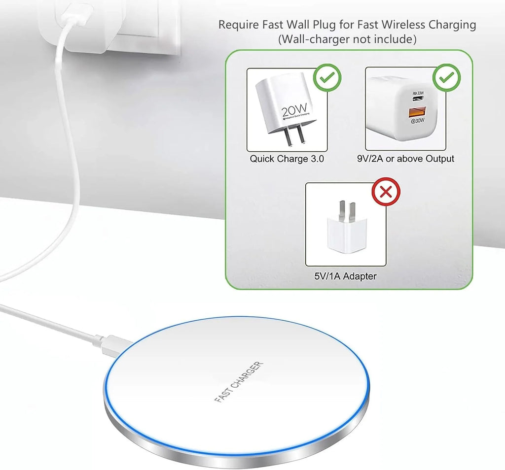 Chargeur Sans Fil Rapide Ultra-Fin
