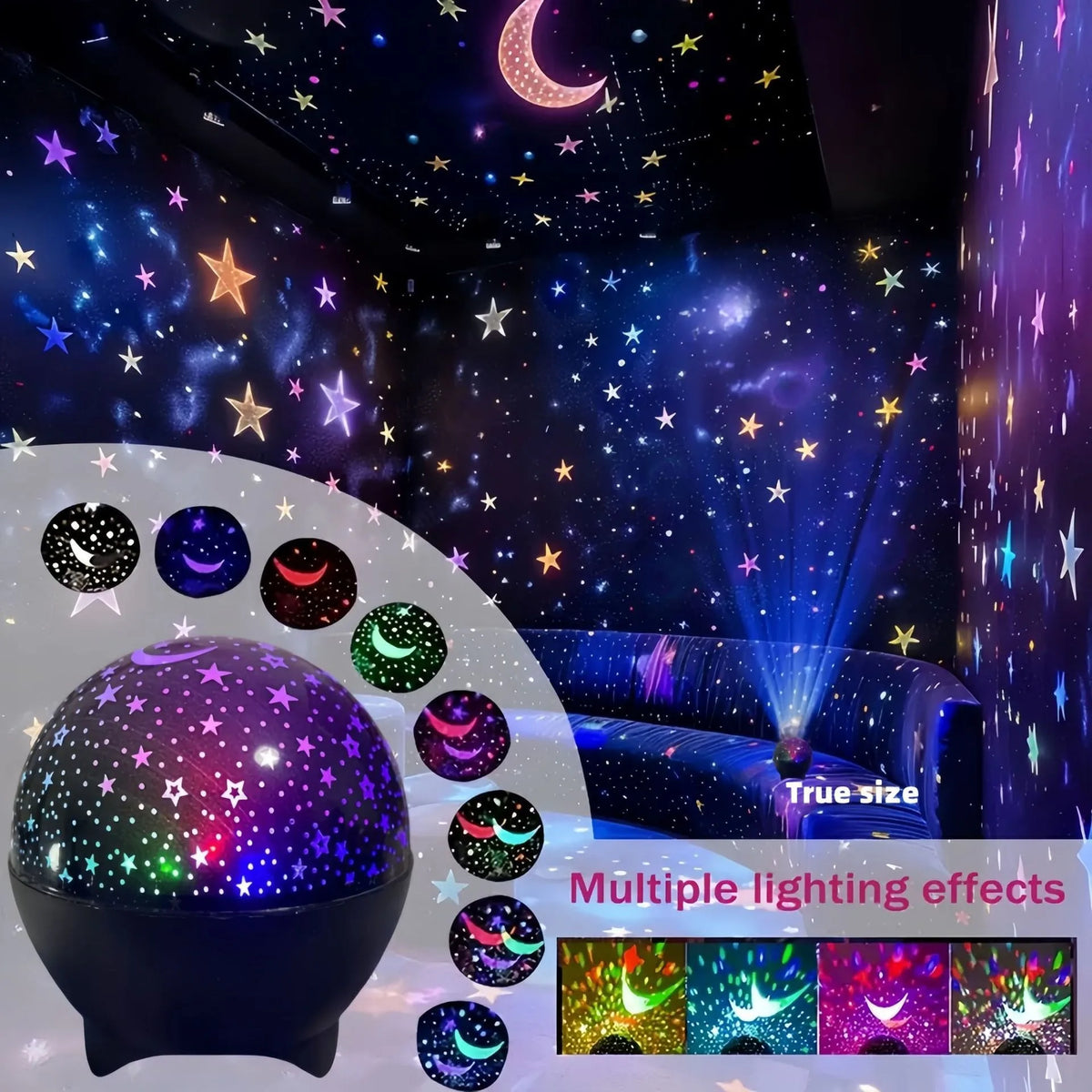 Projecteur Ciel Étoilé & Lune