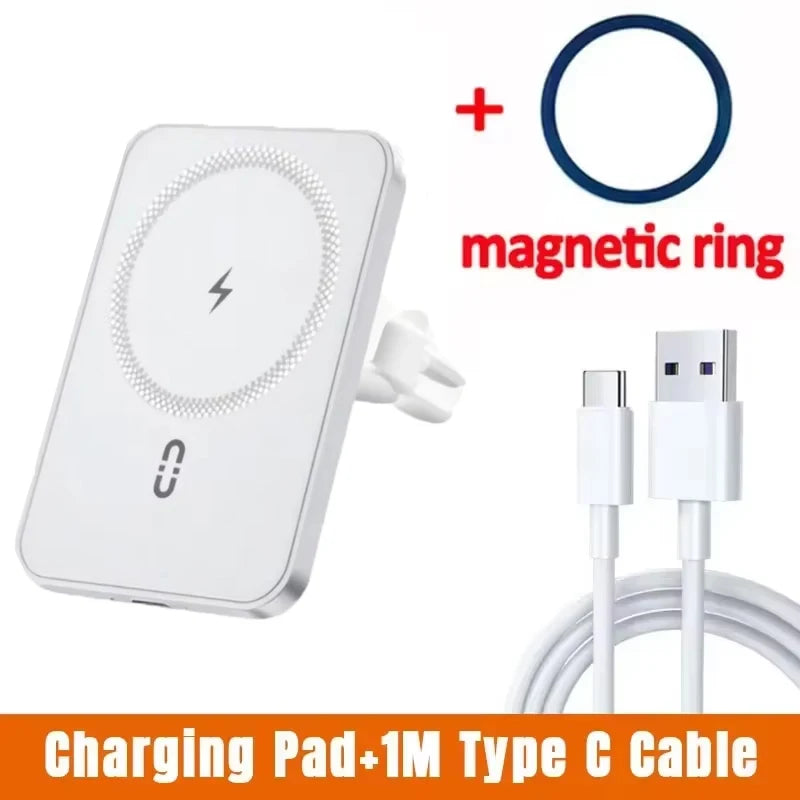 Support Voiture Magnétique avec Charge Sans Fil
