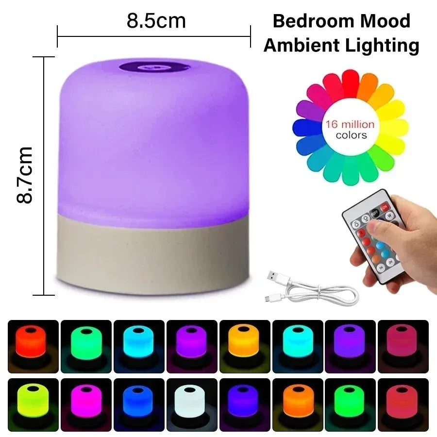 Lampe d'Ambiance Tactile Rechargeable