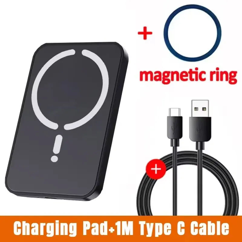 Support Voiture Magnétique avec Charge Sans Fil