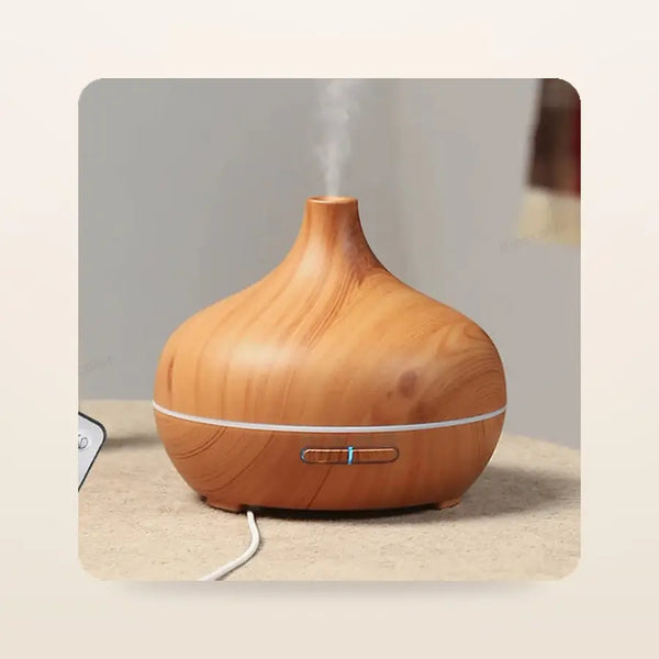 Diffuseur d'Huiles Essentielles Effet Bois